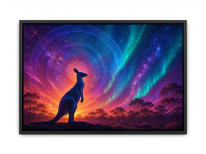   aurora kangaroo wall art
