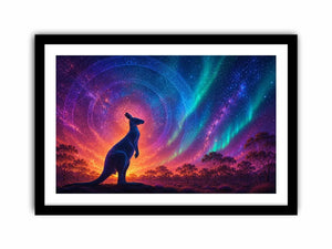   aurora kangaroo wall art