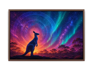   aurora kangaroo wall art