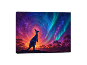   aurora kangaroo wall art