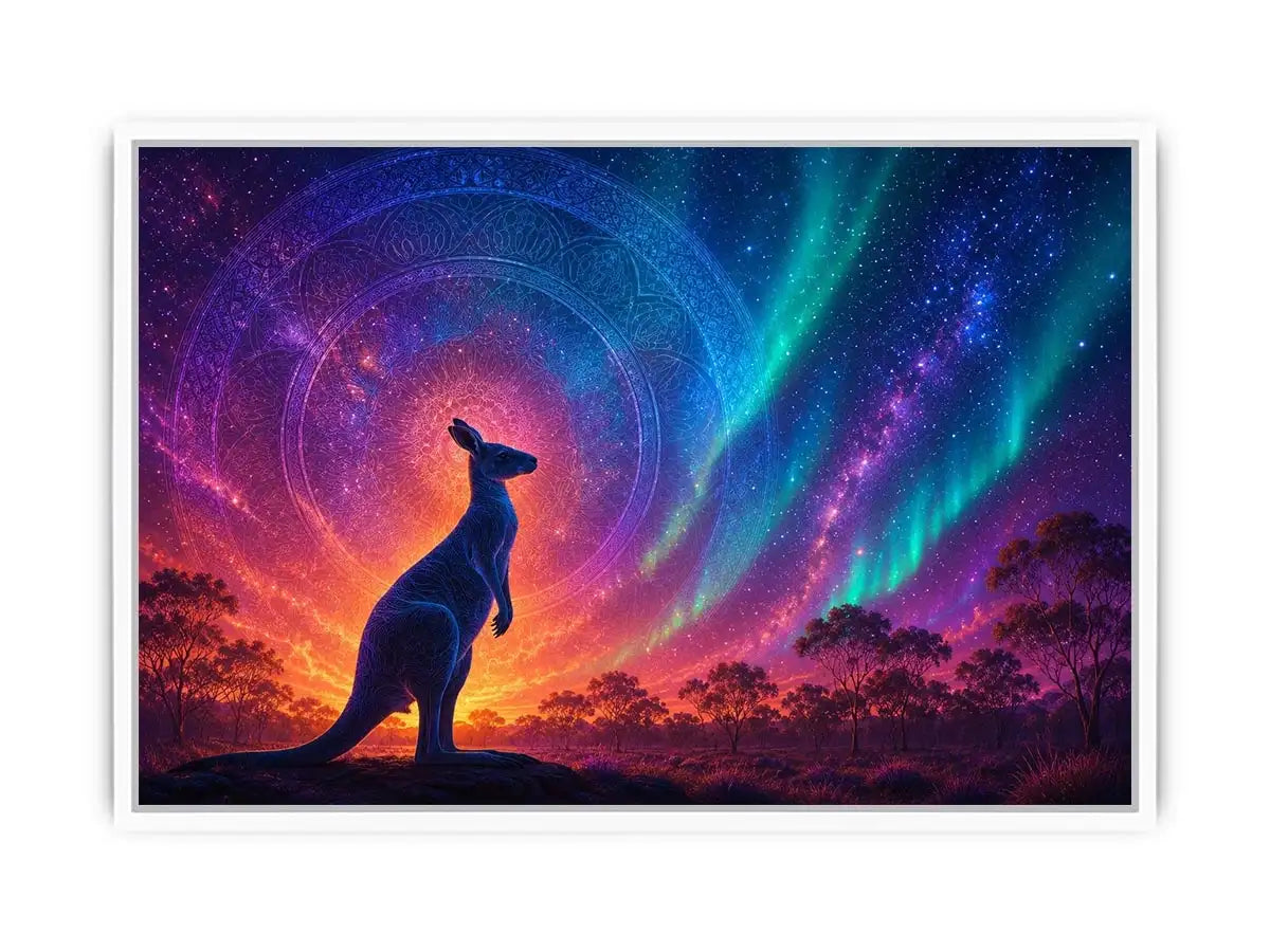   aurora kangaroo wall art
