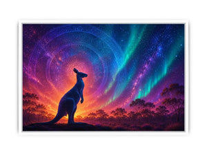   aurora kangaroo wall art