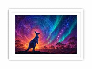   aurora kangaroo wall art