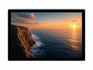  coastal cliff ocean canvas print living room