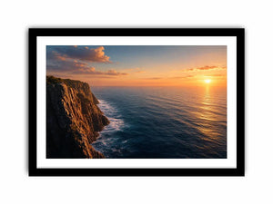   coastal cliff ocean canvas print living room