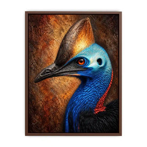   cassowary portrait wall art office
