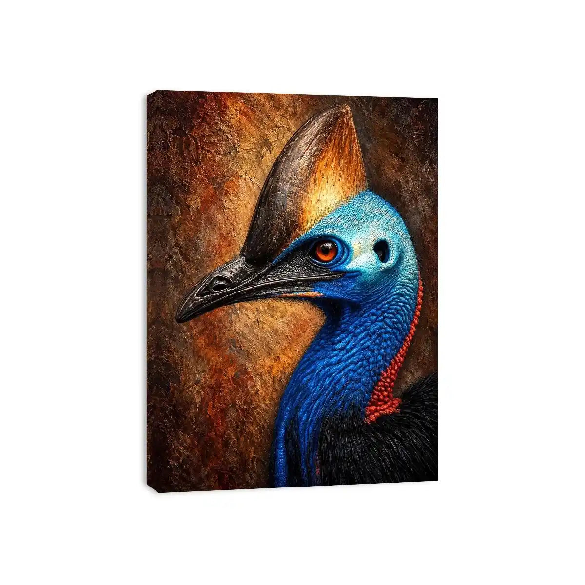   cassowary portrait wall art office