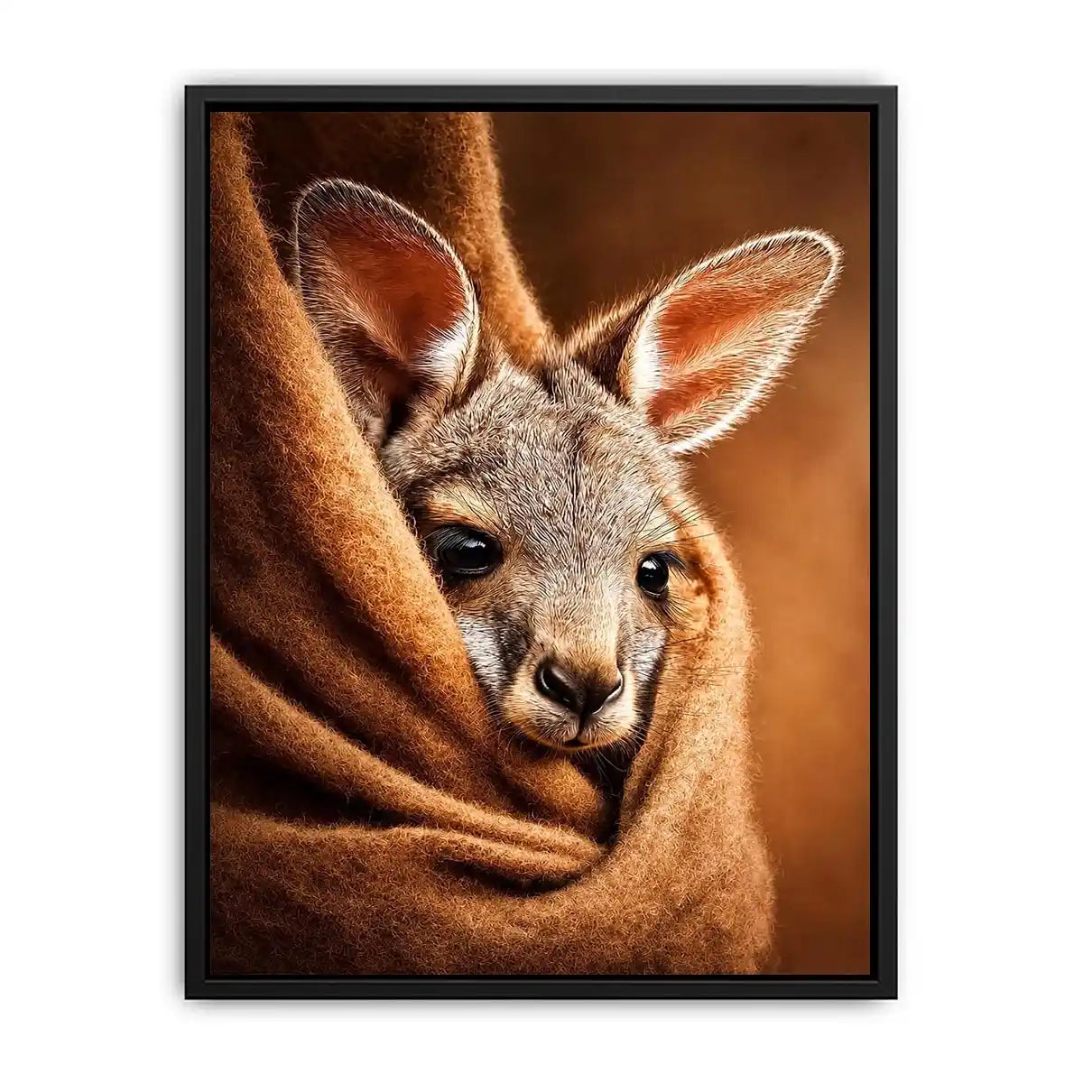   baby kangaroo canvas art nursery