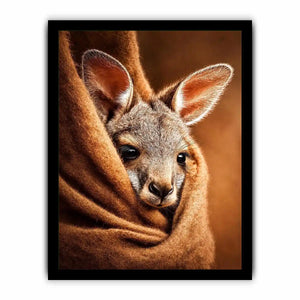  baby kangaroo canvas art nursery