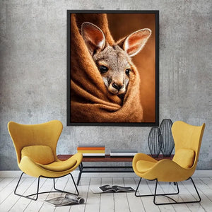   baby kangaroo canvas art nursery