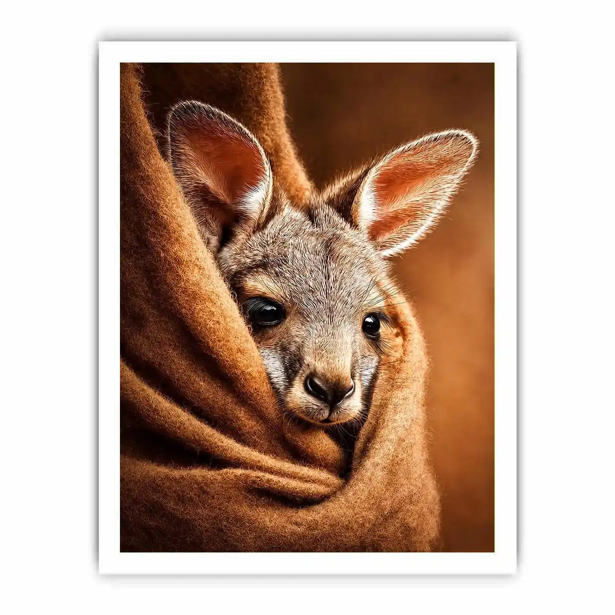   baby kangaroo canvas art nursery