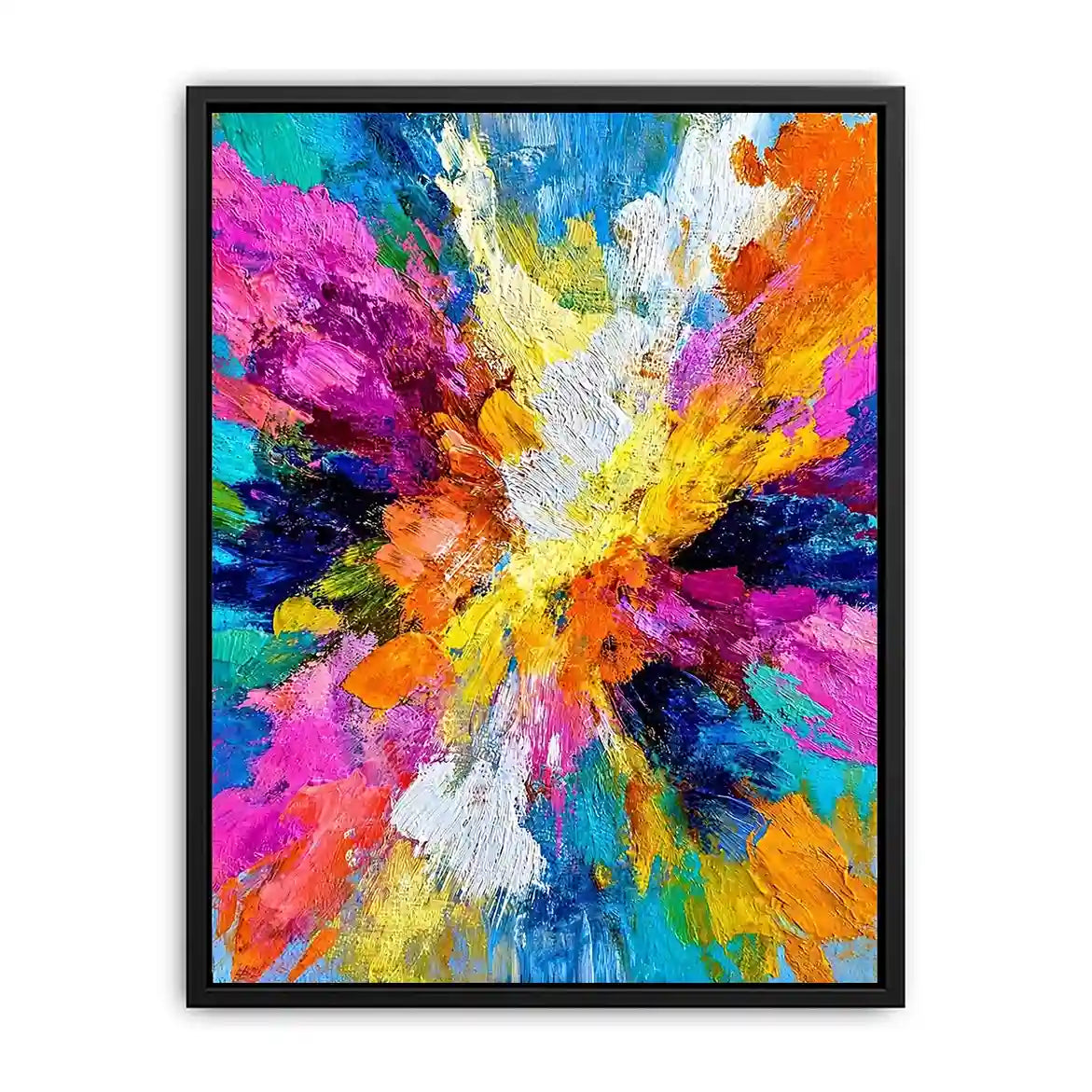   colorful abstract expressionist canvas