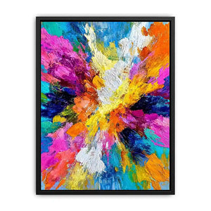   colorful abstract expressionist canvas