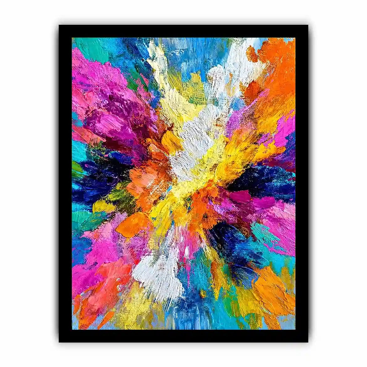   colorful abstract expressionist canvas