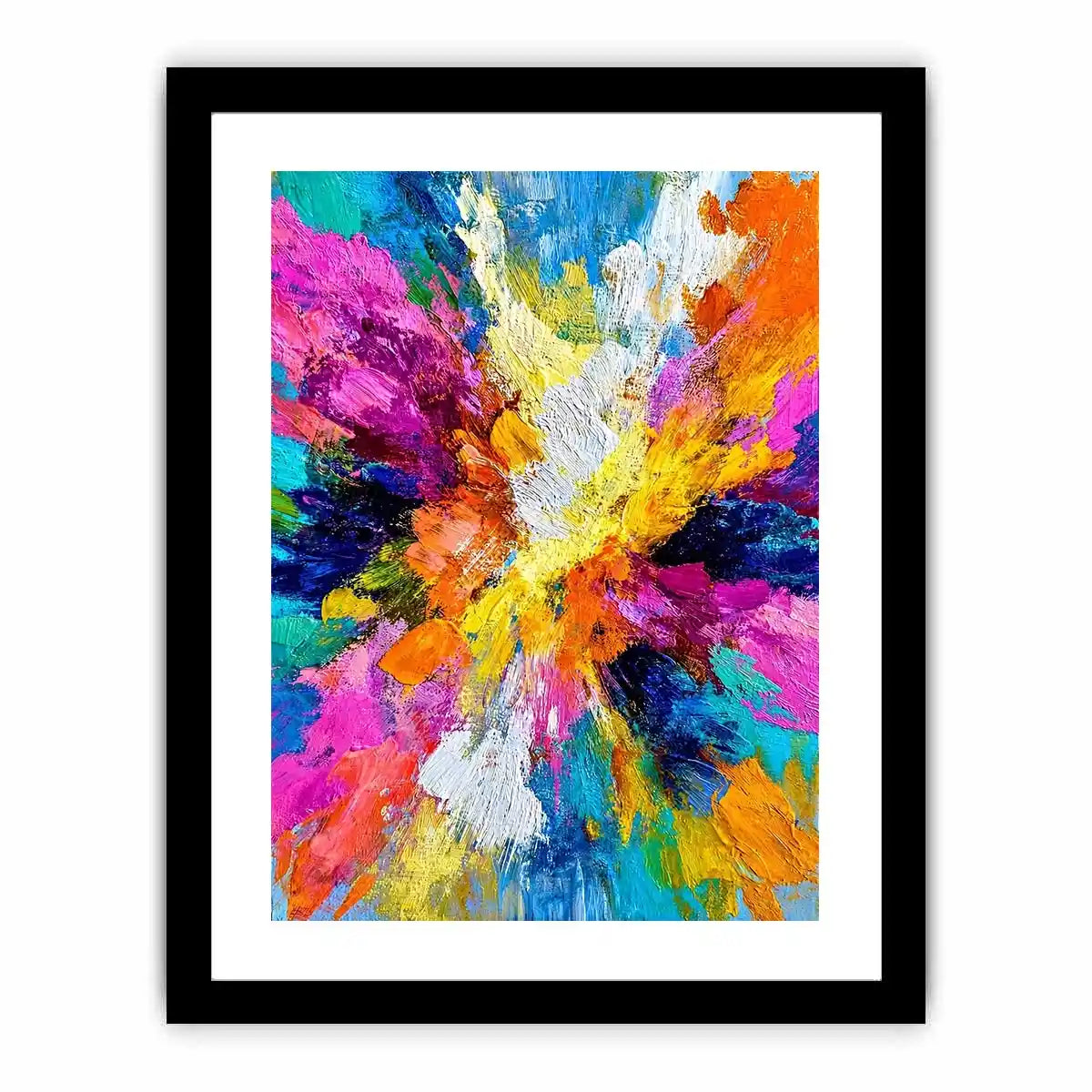   colorful abstract expressionist canvas