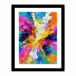   colorful abstract expressionist canvas