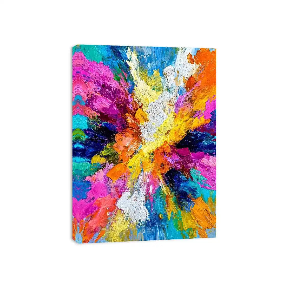   colorful abstract expressionist canvas