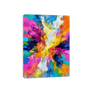   colorful abstract expressionist canvas