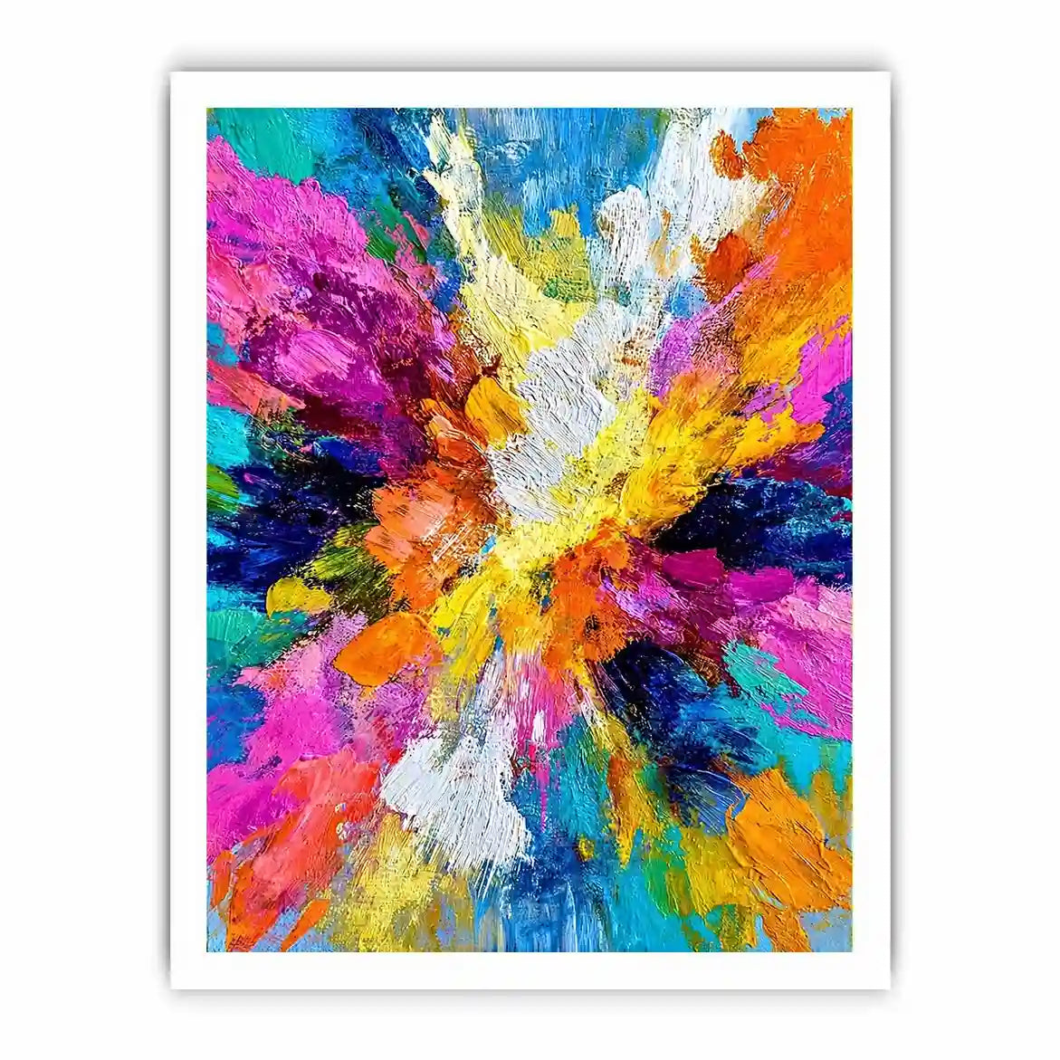   colorful abstract expressionist canvas
