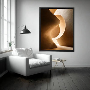   neutral architectural abstract canvas