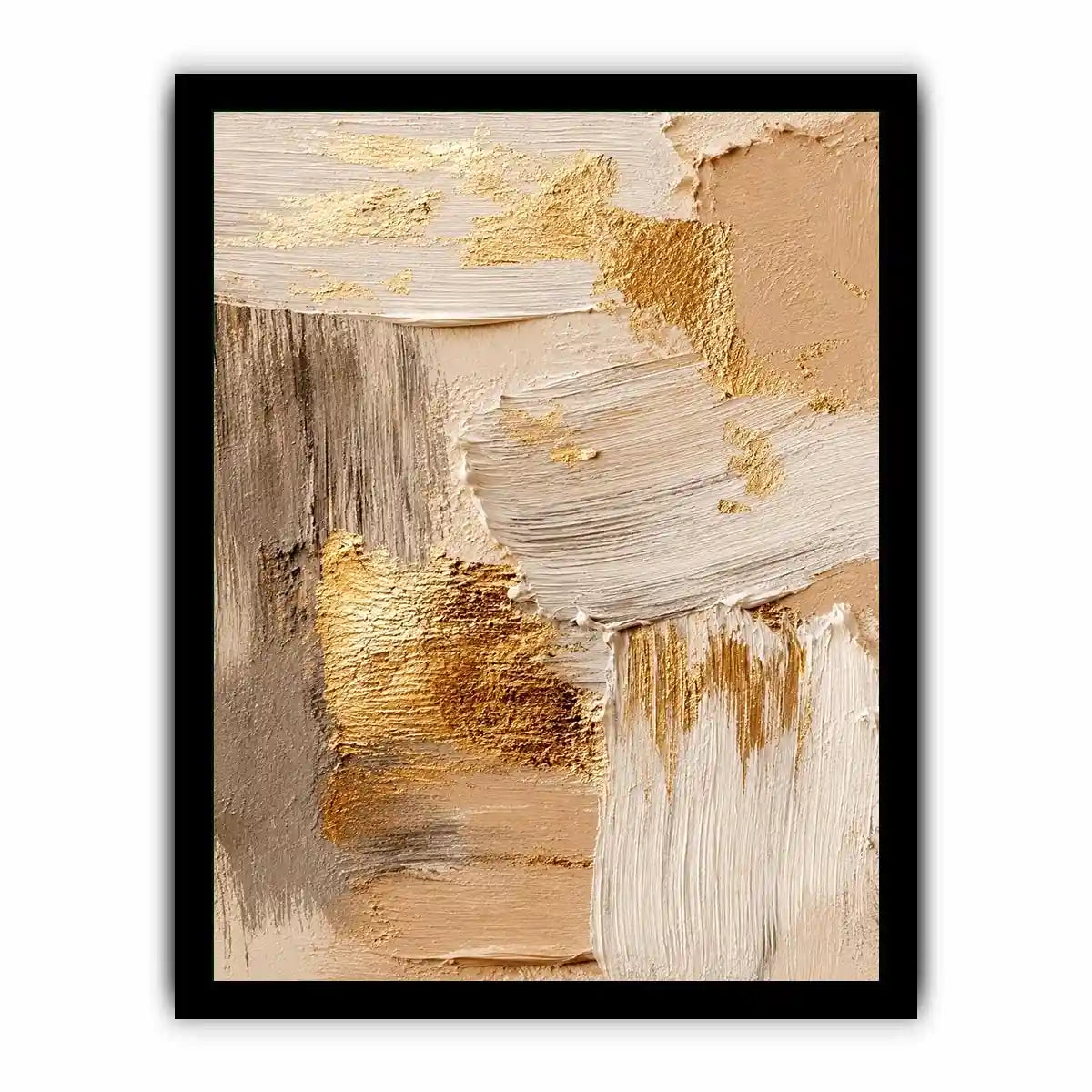   neutral gold textured abstract modern luxury wall art