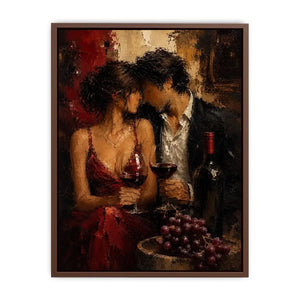   romantic wine couple canvas dining room