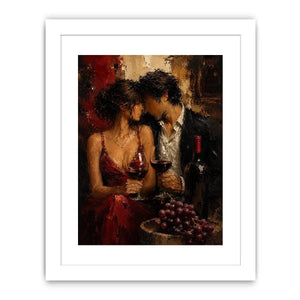   romantic wine couple canvas dining room