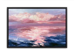   abstract ocean sunset canvas print