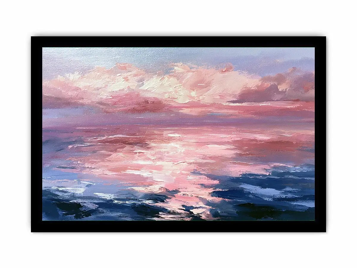   abstract ocean sunset canvas print