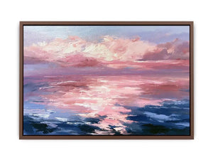  abstract ocean sunset canvas print