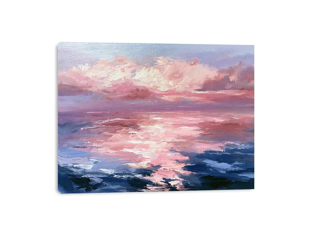   abstract ocean sunset canvas print