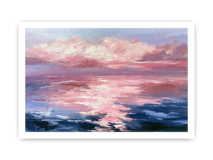   abstract ocean sunset canvas print