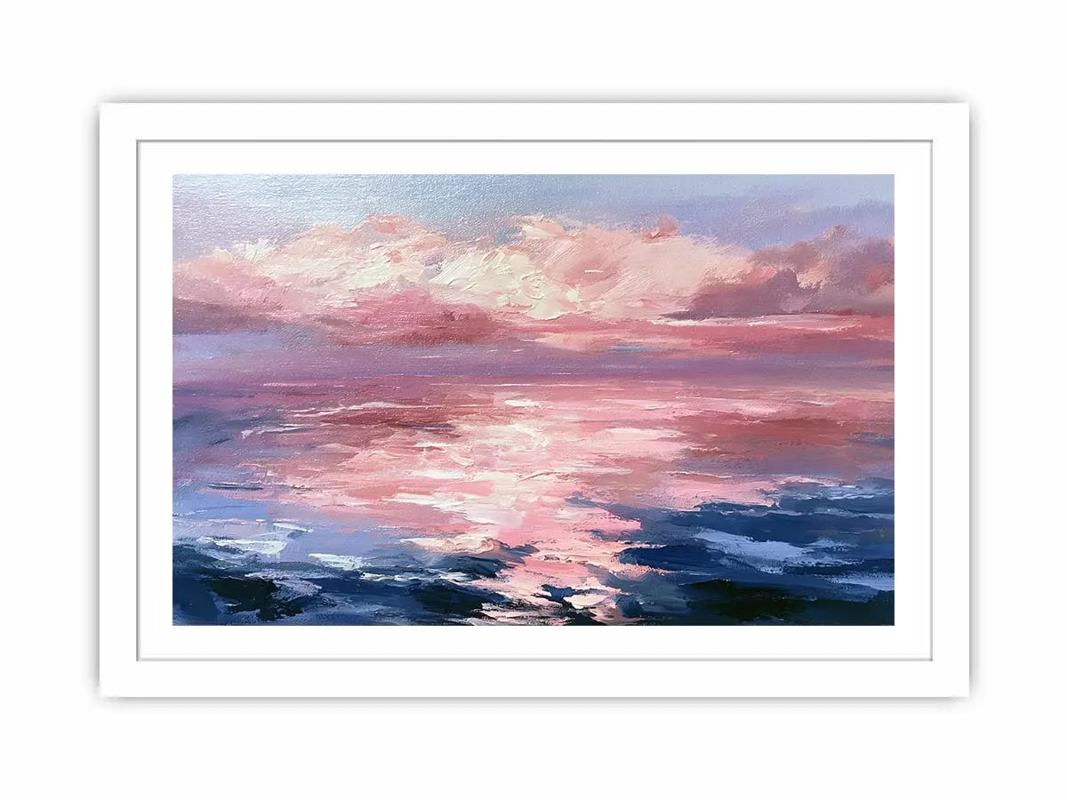   abstract ocean sunset canvas print