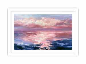   abstract ocean sunset canvas print