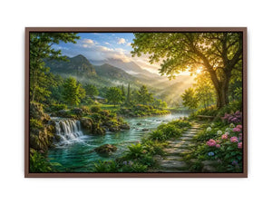   mountain river landscape wall art