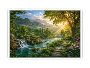   mountain river landscape wall art
