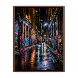   neon graffiti alley urban wall art