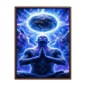   blue cosmic meditation canvas print