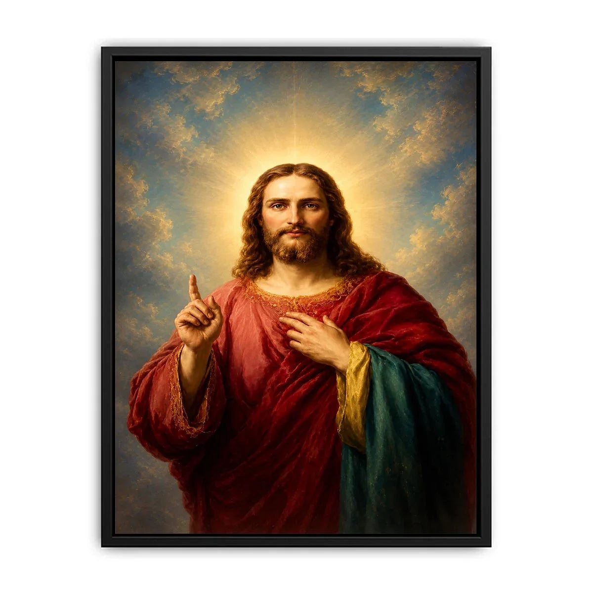   classic jesus portrait canvas print