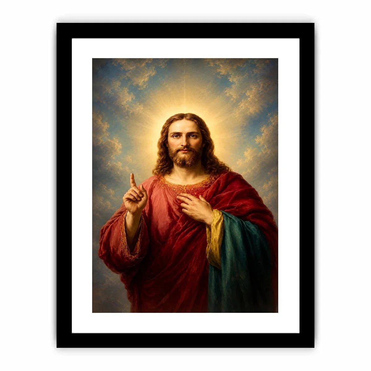   classic jesus portrait canvas print