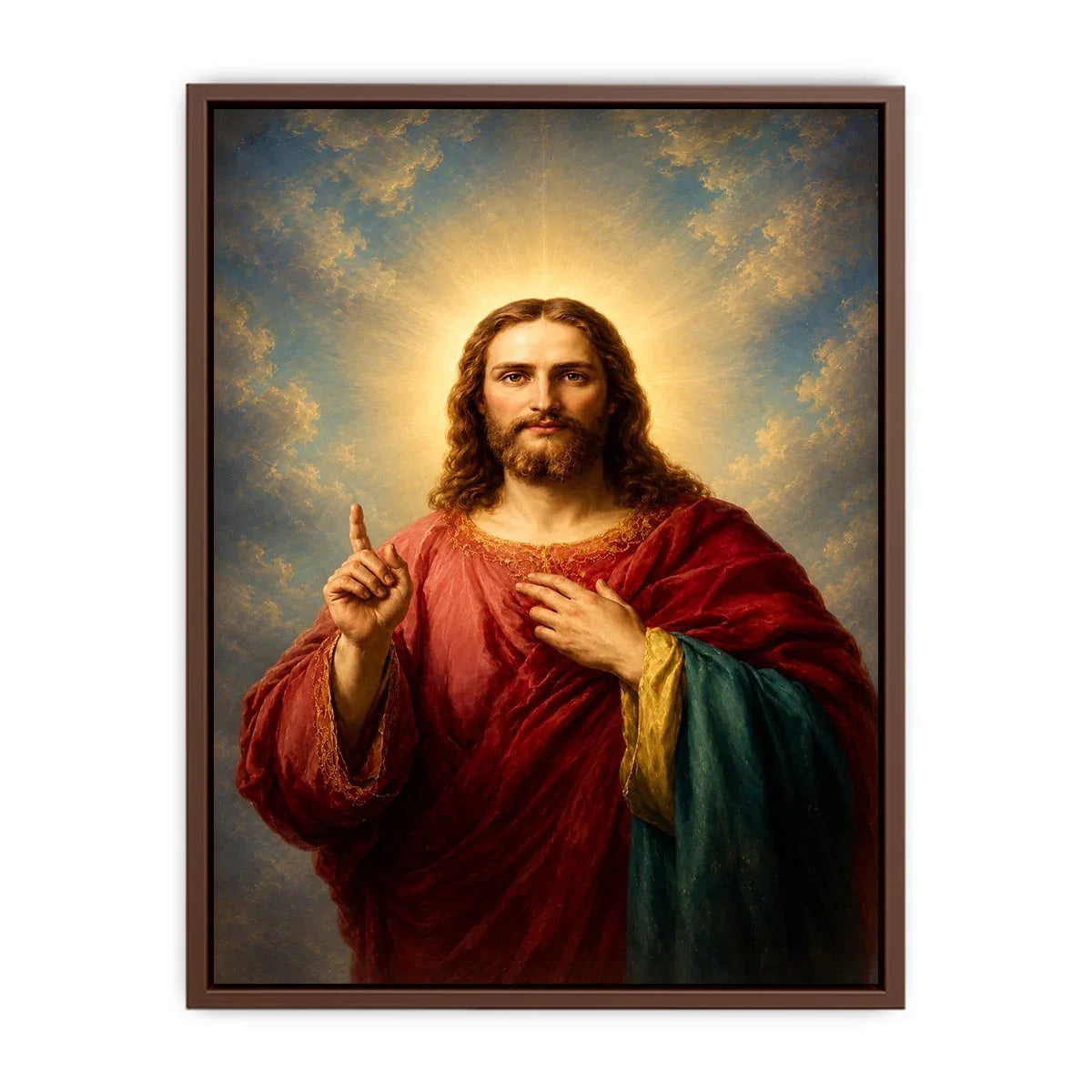   classic jesus portrait canvas print