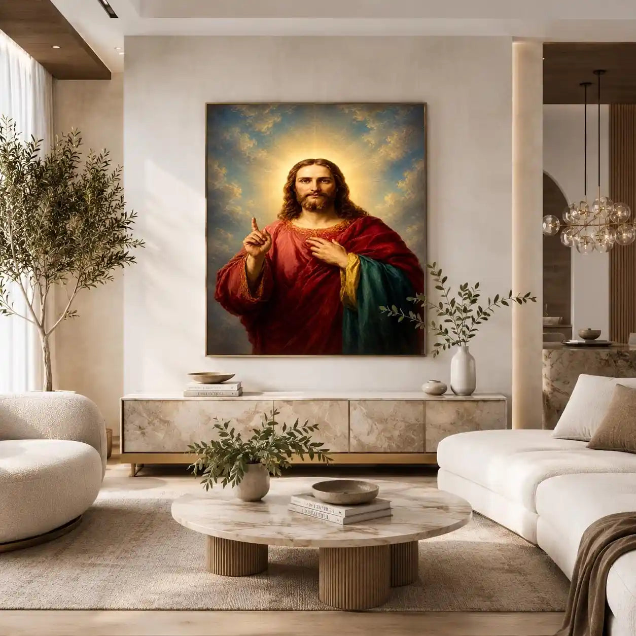   classic jesus portrait canvas print