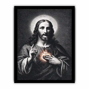 sacred heart jesus canvas art prayer room