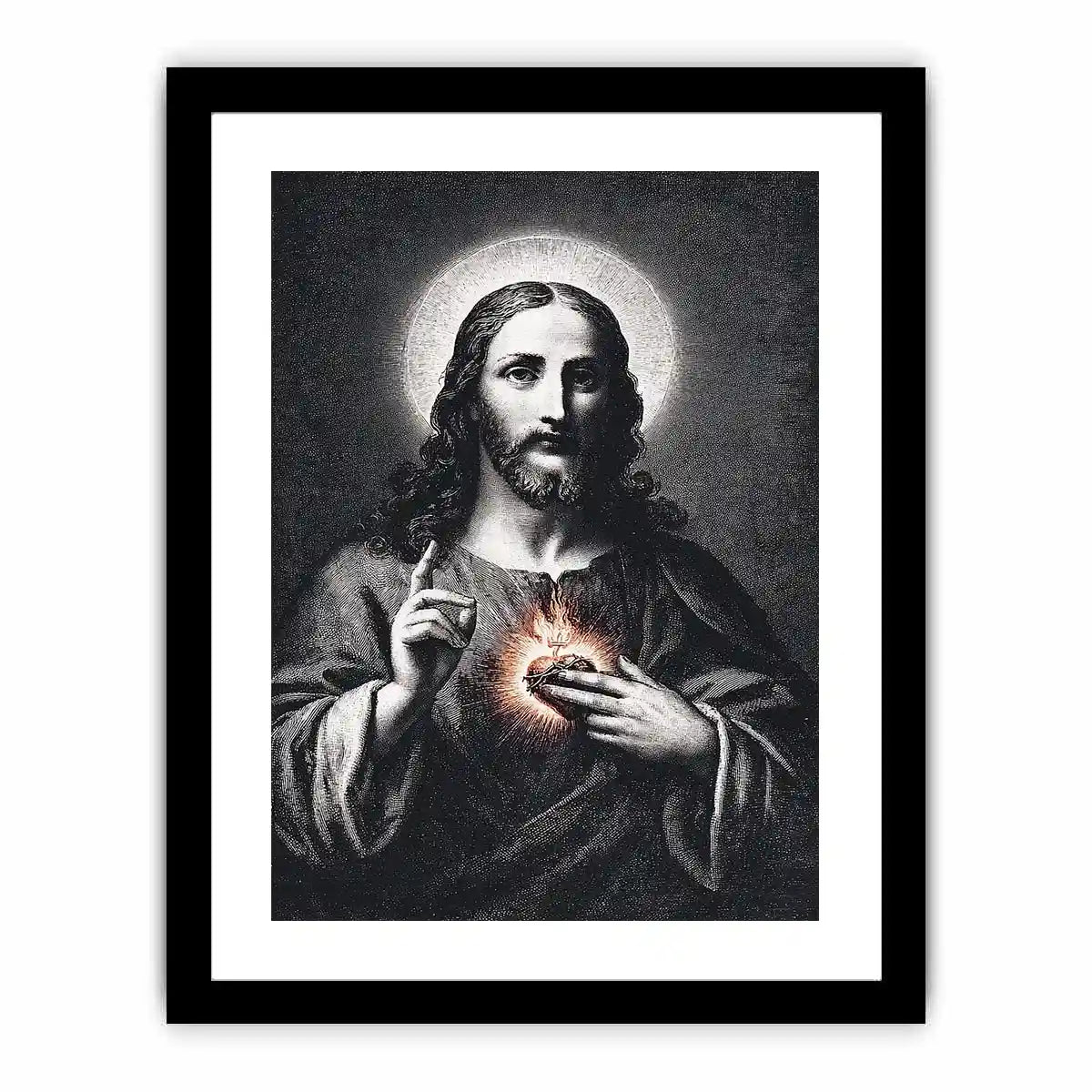 sacred heart jesus canvas art prayer room