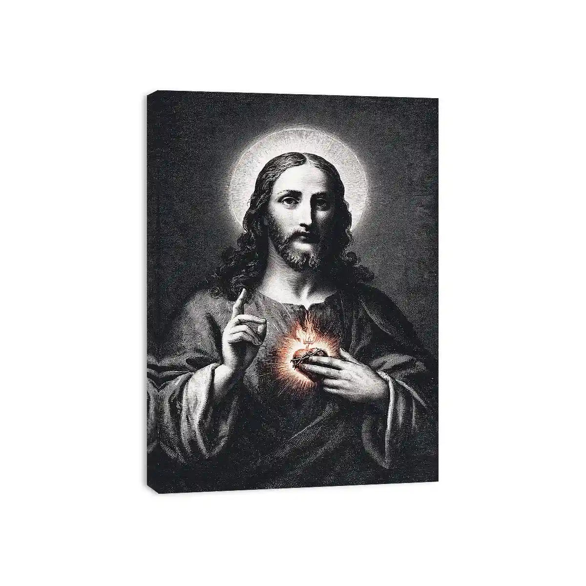 sacred heart jesus canvas art prayer room