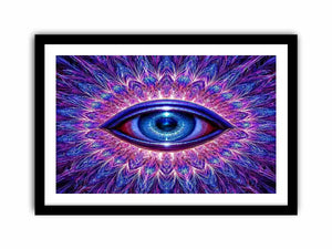   neon eye abstract modern canvas