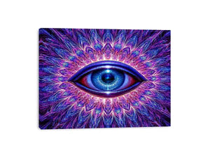   neon eye abstract modern canvas
