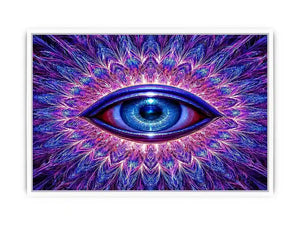   neon eye abstract modern canvas
