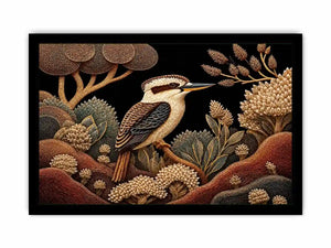   kookaburra native botanical canvas