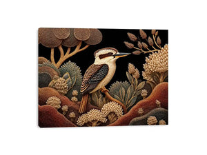   kookaburra native botanical canvas